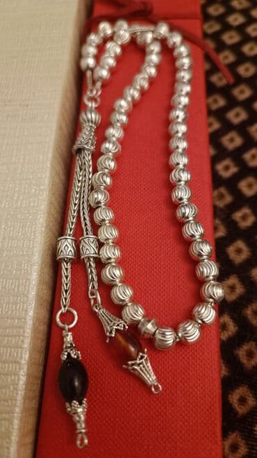 nostril qiymeti: Tesbeh gümüş 925 prob. cekilere gore qiymet deyisir.qiymet 100 — 12