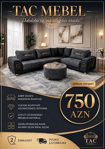 mebel divanlar: Künc divan, Pulsuz çatdırılma — 1