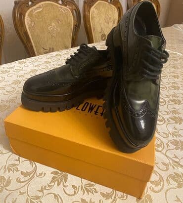 toy ucun ayaqqabilar: Tuflilər, Ölçü: 37.5, rəng - Yaşıl, Yeni — 4