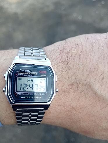 poedagar saat: Qol saatı, Casio, rəng - Gümüşü — 1