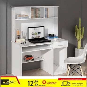 uşaq ucun yazı masası: Oğlan və qız üçün, Yeni, Siyirməli, Yazı masası, Stulsuz — 1