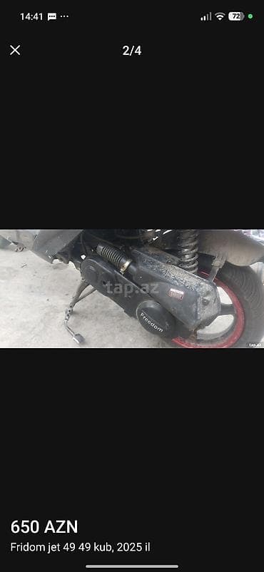 opel guzgu: Fridom Jet skuter - Mühərrik: 49 kub (50cc sinfi), 4T - İstehsal ili — 6
