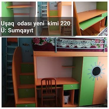 dosekceler: Oğlan və qız üçün, Yeni, Çarpayı, Matras ilə, Siyirməli, MDF — 8