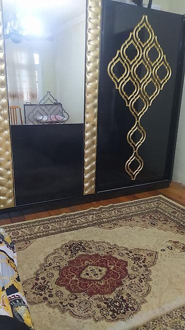döş döşəkcələri: 2 qapılı, Güzgülü, Qara, Digər material, Kupe, Düz dolab — 2