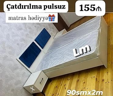tek kravat: Yeni, Təknəfərlik çarpayı, Bazasız, Matras ilə, Siyirməsiz, Ukrayna — 1