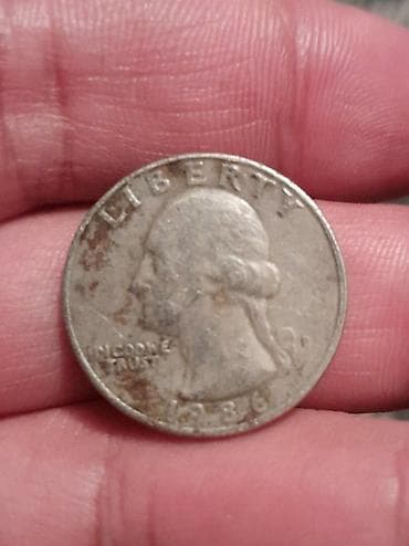 velosiped 25: ABŞ Washington Quarter sikkəsi – 1936 - Ön üz: George Washington — 1