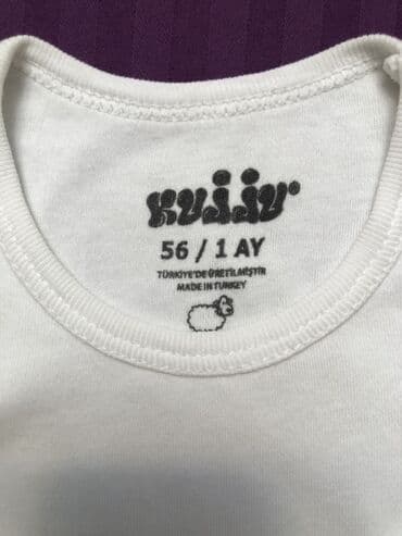 bej bodilər (pudra rəng bodilər): Bodi, Uniseks, 0 - 3 ay — 2