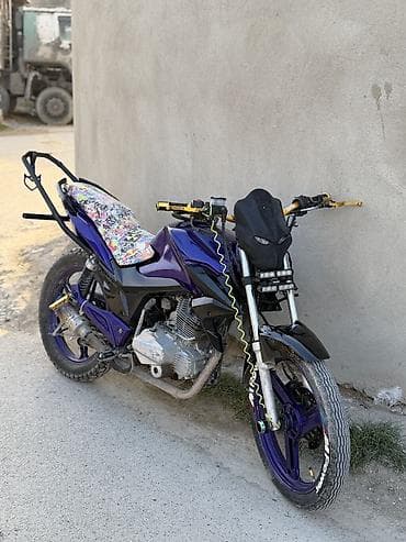 motos: Stunt/şəhər üslubunda modifikasiya olunmuş motosiklet - Rəng: tünd — 2