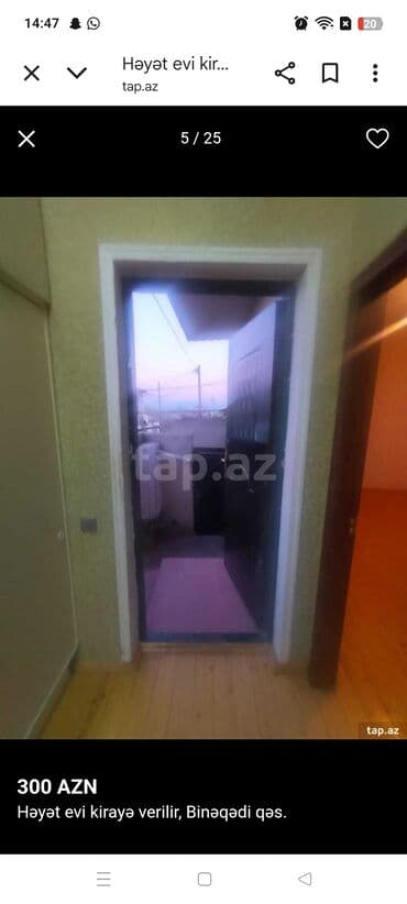 Həyət evi alıram: 60 kv. m, 2 otaqlı, Kombi, Qaz, İşıq — 22