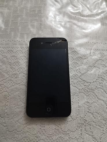 sim nomreler: IPhone 4, 32 GB, Qara, Qırıq — 1