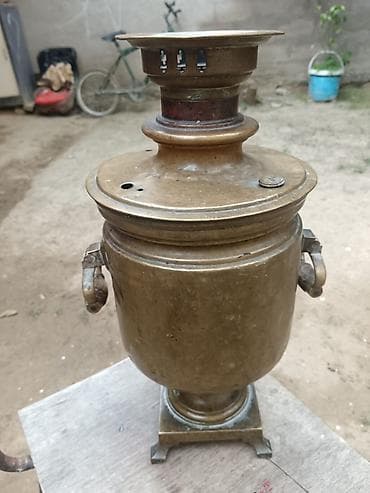 gitara simi: Qədim samovar, 1882 il, Latun, Vəziyyəti: Yaxşı — 4