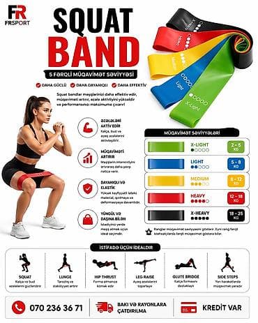 💥 squat band, ayaq juqutu tək-tək - 4 azn,qutu- 13 azn ✅ 7/24 əlaqə