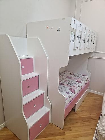 tekstil: Oğlan və qız üçün, İşlənmiş, Çarpayı, Matras ilə, Siyirməli, Laminat — 8