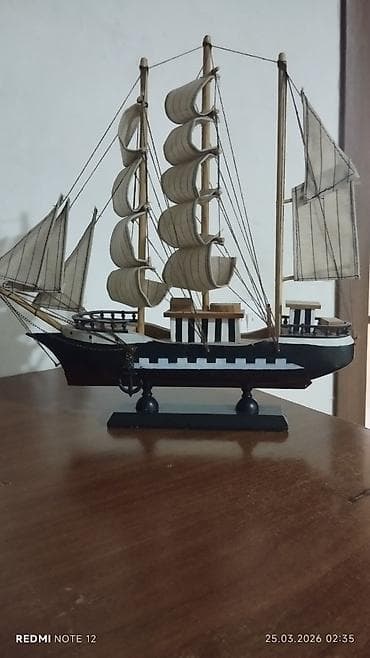 gəmi: Dekorativ yelkənli gəmi maketi - Klassik yelkənli gəmiyə əsaslanan — 1