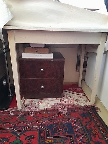 tumbo: İki çekmecəli komod/yataq yanı tumbası - Material: ağac əsaslı, tünd — 2