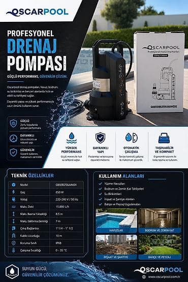 Oscarpool Peşəkar Drenaj Pompası Güclü performans, etibarlı həll