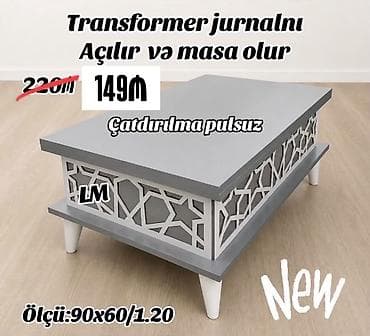 Transformer jurnal masası – açılır və masa olur - Funksional dizayn — 1