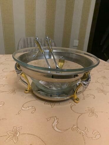 desert qaşığı: Nahar dəsti, rəng - Gümüşü, Şüşə — 9