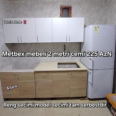 &Sara Hal hazirda metbex mebellerimiz endirimle 270 azn deil cemi