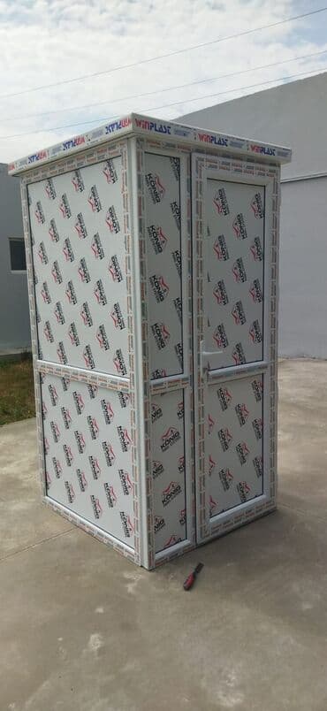 plastik qapi pencere avadanliqlari: Plastik Hamam Qapıları Karidor tərəfi MƏBƏL — 16