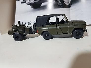 hunter uaz: Model avtomobil dəsti – UAZ-469 hərbi ofroud jeepli qoşqu ilə - — 2