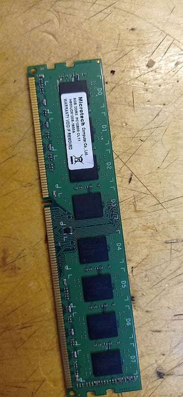 Microtech DDR3 RAM modulu - Tutum: 8 GB - Növ: DDR3 SDRAM - Tezlik
