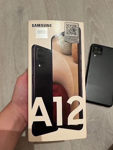 Samsung Galaxy A12, 32 GB, rəng - Qara, İki sim kartlı