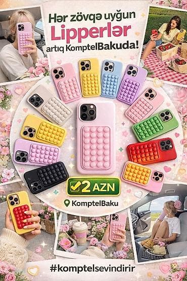 Məhsullar: 1) Lipper telefon örtükləri – pop-it effektli, müxtəlif