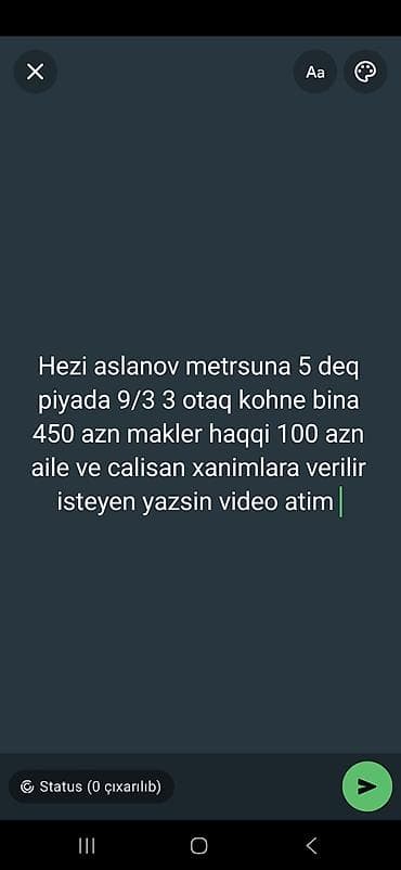 Uzunmüddətli kirayə mənzillər