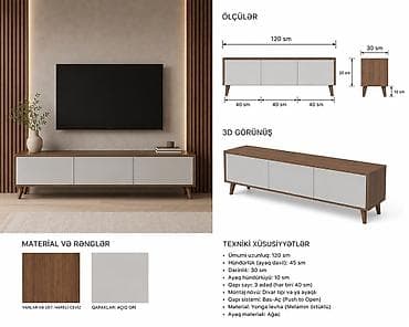 Düz TV altlığı, Laminat — 1