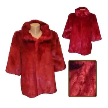женские шубы из бобра: Красный Полушубок - Новый. Качество Высокое. Мех искусственный 🔴 По — 1