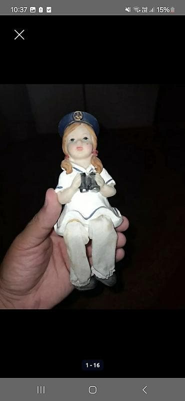 Fiqur, Keramika, rəng - Ağ