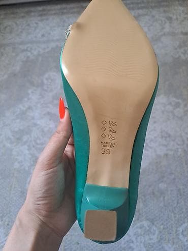 tufli: Tuflilər, Ölçü: 39, rəng - Yaşıl, Yeni — 4
