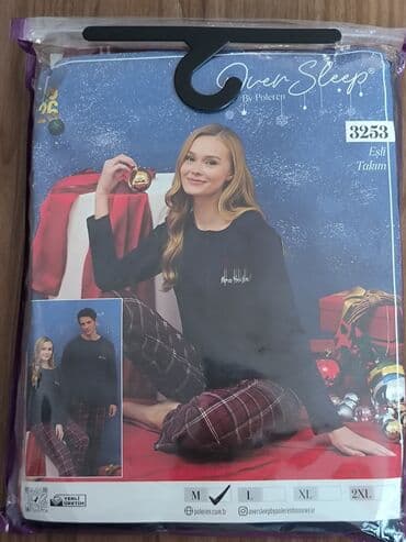 Qadın pijama dəstləri – 100% pambıq 1) Over Sleep by Poleren –