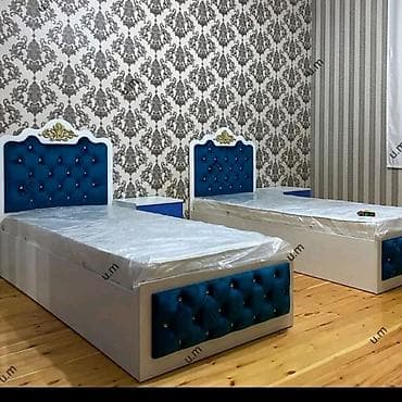 Təknəfərlik çarpayı, Bazalı, Matras ilə, Siyirməsiz