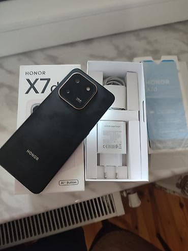 borofone be28 plus: Honor X7d, 128 GB, rəng - Qara, İki sim kartlı, Barmaq izi, Face ID — 4