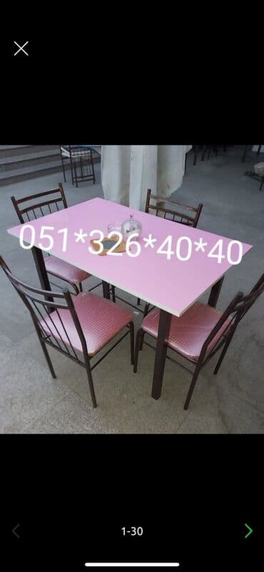 metbex stol: Dördbucaq masa, Mətbəx üçün, Qonaq otağı üçün, Dəhliz üçün, 4 nəfər, Açılan, Azərbaycan, Zəmanətli — 19