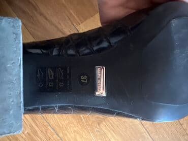 детские кожаные туфли: Туфли, Carlo Pazolini, Размер: 37, цвет - Черный, Б/у — 3