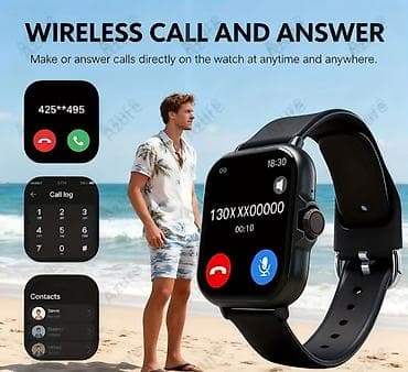 c92 max: Smart saat, Smart, Sensor ekran, rəng - Qara — 3