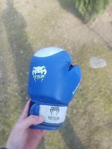ucuz gitara satisi: Venum boks əlcəyi - Brend: VENUM - Rəng: mavi (ağ detal və loqo) - — 1