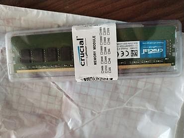 Operativ yaddaş (RAM) Crucial, 8 GB, 3200 Mhz, DDR4, PC üçün, Yeni