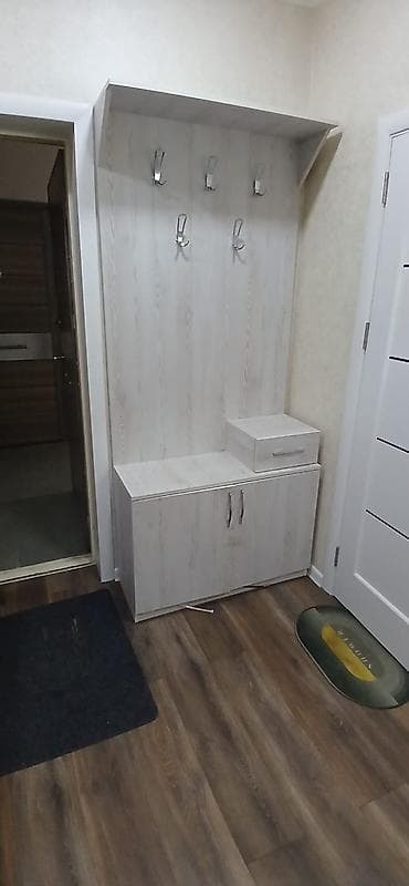 dəhliz asılqanı: İşlənmiş, 2 qapılı, Boz, Digər material, Açılan, Düz dolab — 1