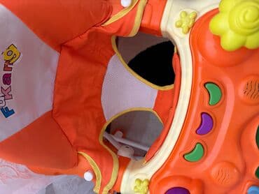 Yerimək üçün arabalar, çəliklər, əsalar, rollatorlar: Uşaq gəzdirəci – Fukang brendi, narıncı/bej rənglərdə. Xüsusiyyətlər — 3