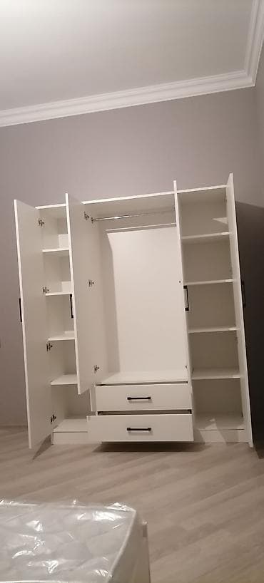 sehf qapi: Yeni, 4 qapılı, Siyirməli, Ağ, Digər material, Açılan, Düz dolab — 2