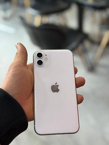 IPhone 11, 128 ГБ, Белый, Гарантия, Беспроводная зарядка, Face ID