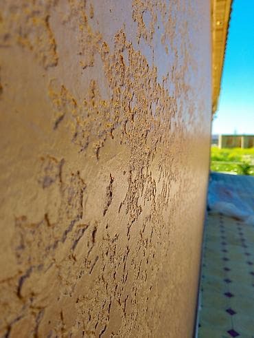 fasad boya: Dekorativ suvaq – “Yağış izləri” teksturası - Tətbiq sahəsi: fasad və — 5