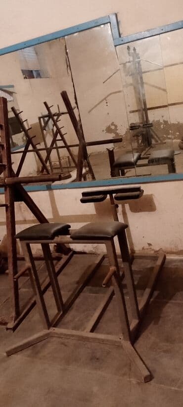 trinajor zali ucun avadanliqlar: Idman avadanlıqları paketi - Ştanq üçün skamya və dayaq: metal — 11