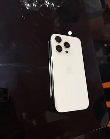 iphone 18 pro max qiyməti: IPhone 15 Pro, 128 GB, Ağ, Barmaq izi, Simsiz şarj, Face ID — 1