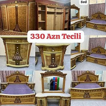 Yataq desti dolab taxt termo 2 tumba ve pastelni cemi 330