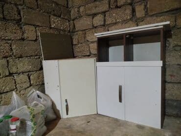 asm mebel: Mətbəx divar şkafı - Material: laminat/LDSP korpus, ağ MDF/LDSP — 5